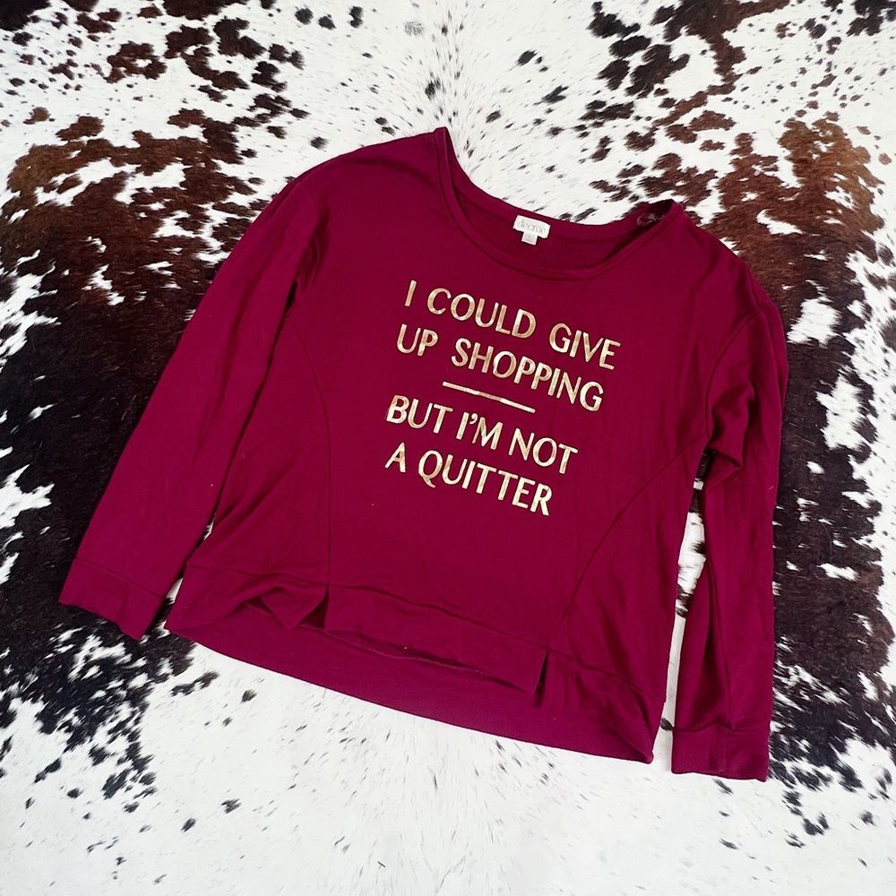 Decree Maroon & Gold Shopping Addict Sweater L